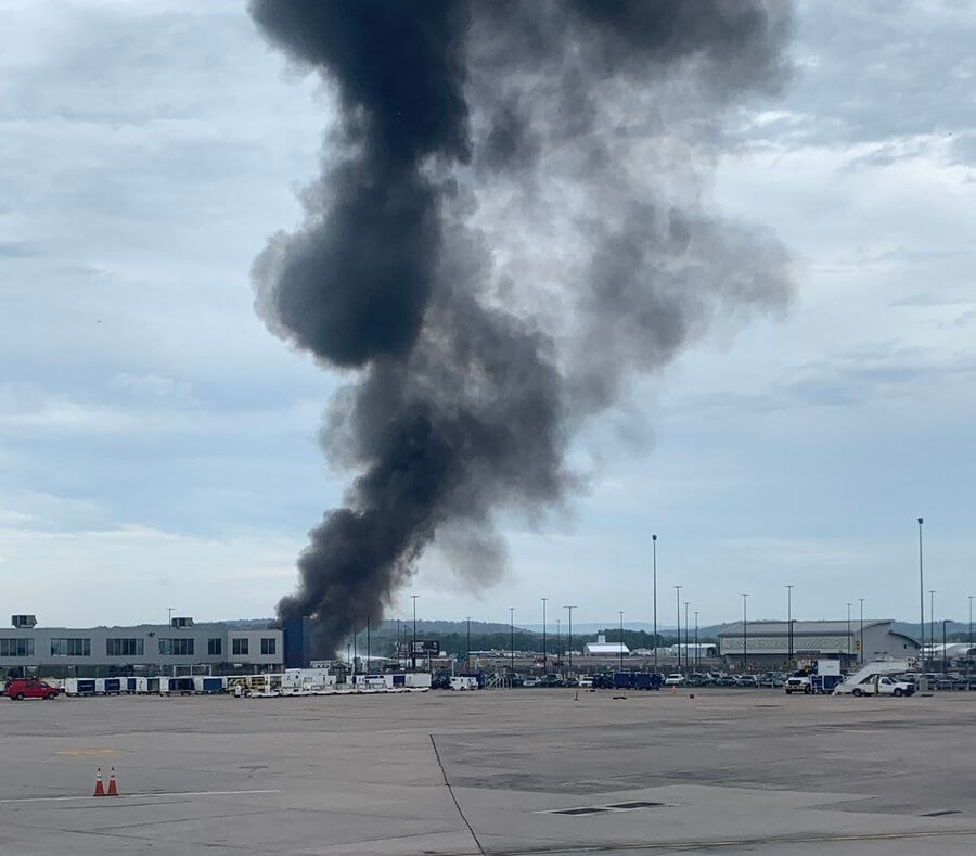 WWII B-17 Bomber Crashes At Bradley International Airport In ...